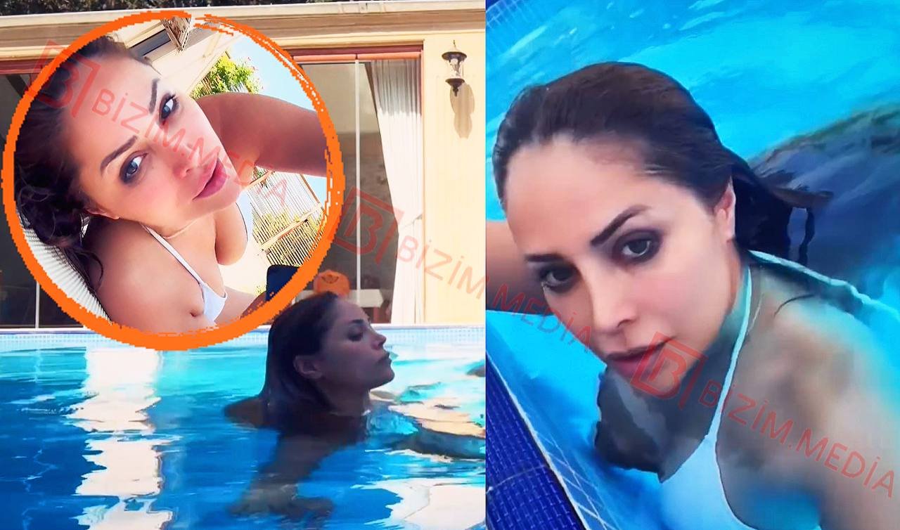 Nigar Camal hovuzdan VİDEOSUNU paylaşdı