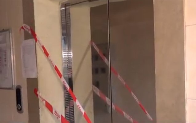 Qırılan lift qəzalı imiş – VİDEO  