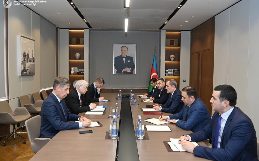 Ceyhun Bayramov İqor Xovayevi Ermənistanla sülh sazişi üzrə danışıqlar prosesi barədə məlumatlandırdı - FOTO Ceyhun Bayramov İqor Xovayevi Ermənistanla sülh sazişi üzrə danışıqlar prosesi barədə məlumatlandırdı - FOTO