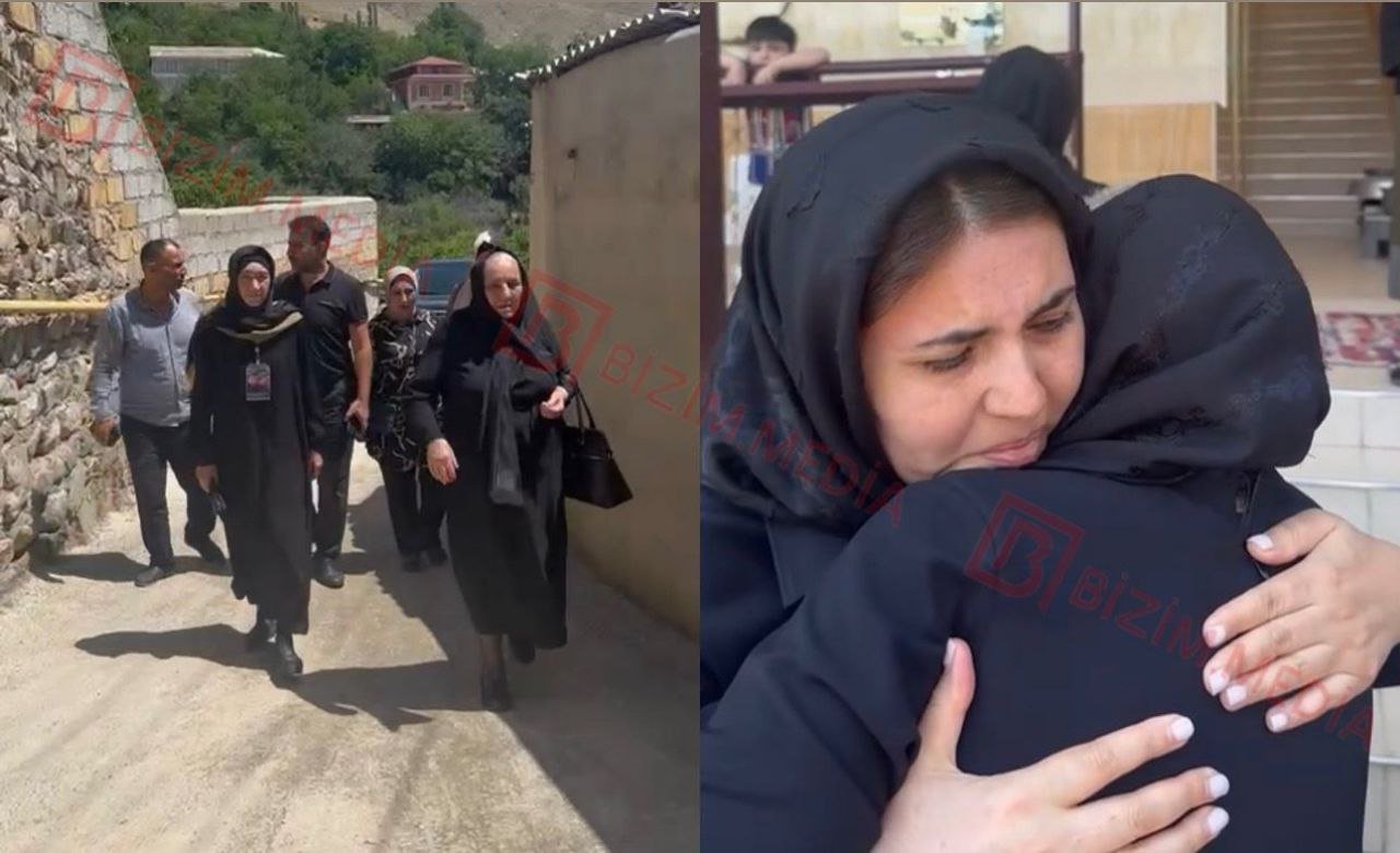 Polad Həşimovun anası Naxçıvanda şəhid ailəsinin evində - VİDEO Polad Həşimovun anası Naxçıvanda şəhid ailəsinin evində - VİDEO