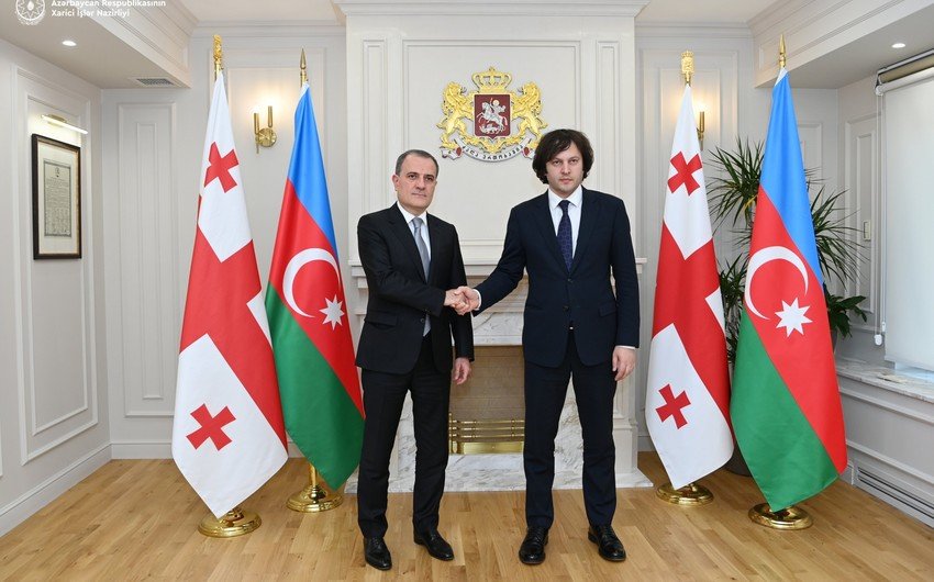 Ceyhun Bayramov Kobaxidze ilə COP29-da tərəfdaşlıq imkanlarını müzakirə etdi - FOTO