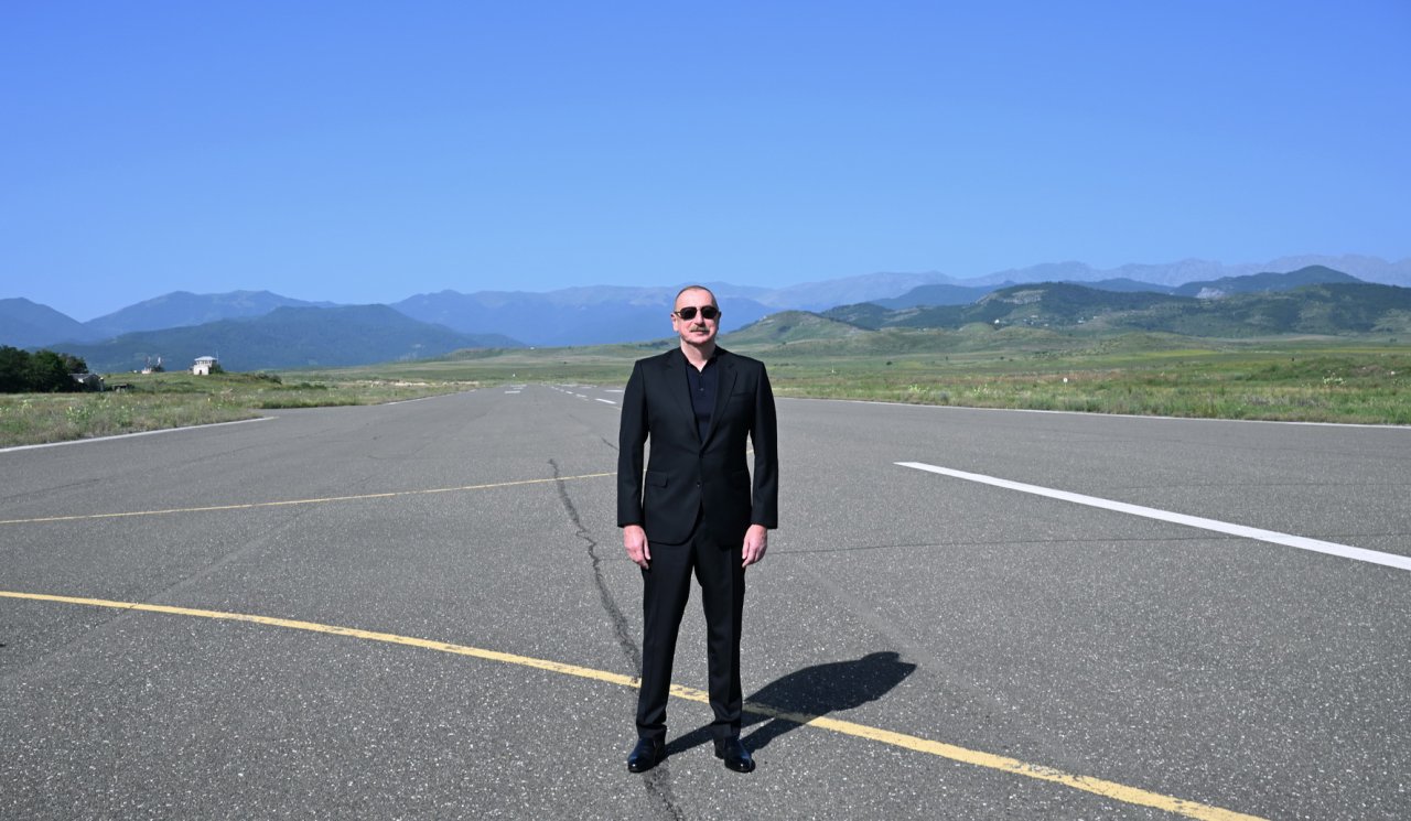 İlham Əliyev Xocalı hava limanında - FOTO - foto 7