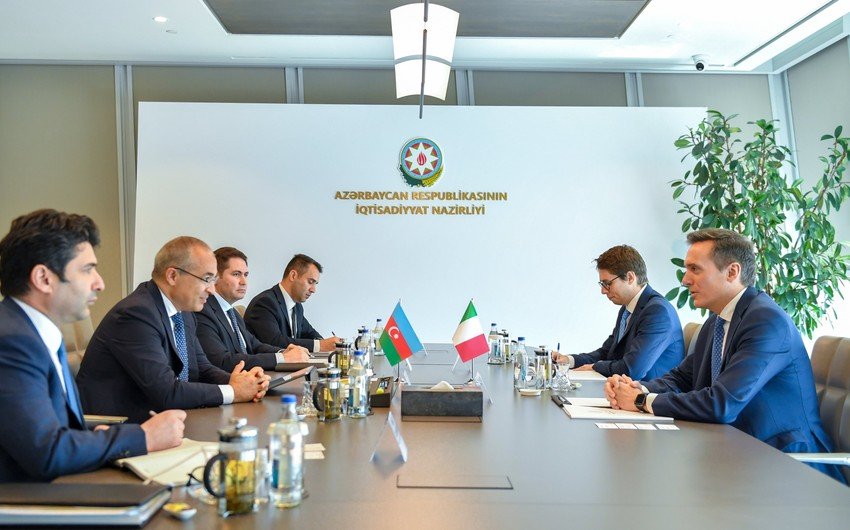 Azərbaycanla İtaliya arasında Orta Dəhlizlə bağlı əməkdaşlıq müzakirə edildi - FOTO