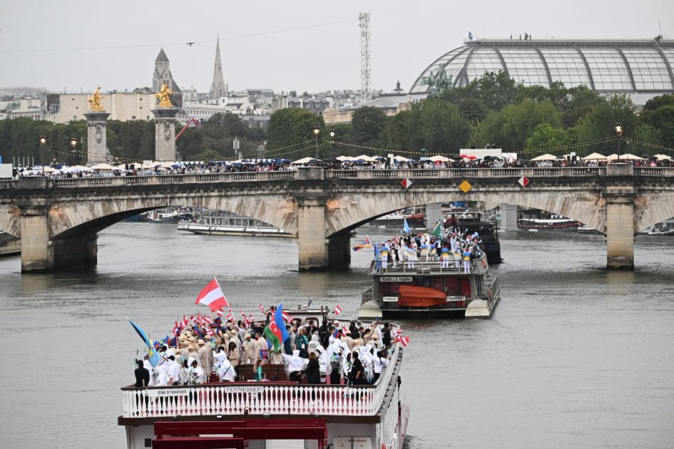 “Paris-2024”: Azərbaycan idmançılarının Sena çayında paradı olub - FOTO/VİDEO - foto 2