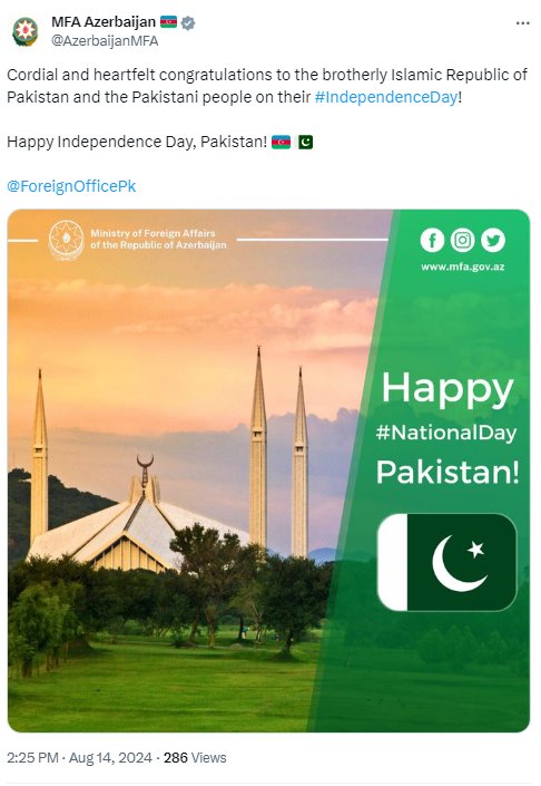 Azərbaycan XİN Pakistanı təbrik edib - FOTO - foto 1