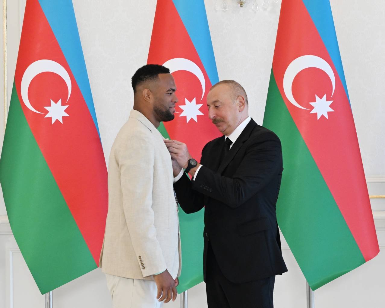 İlham Əliyevin idmançılarla görüşündən FOTOLAR - foto 14