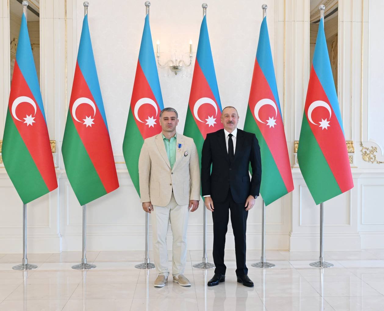İlham Əliyevin idmançılarla görüşündən FOTOLAR - foto 9