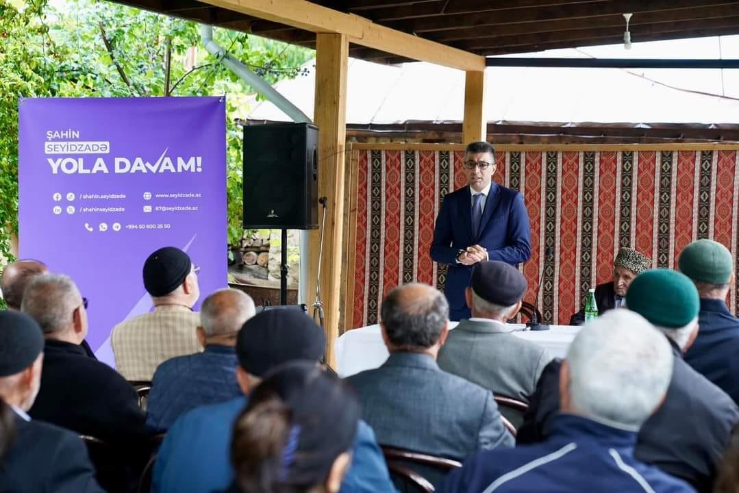 Şahin Seyidzadə İsmayıllıda seçiciləri ilə görüşlərinə davam edir - FOTO - foto 11