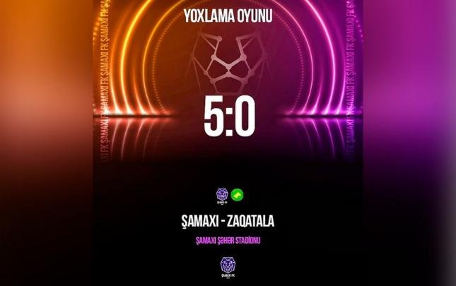 "Şamaxı" "Zaqatala"nı MƏĞLUB ETDİ