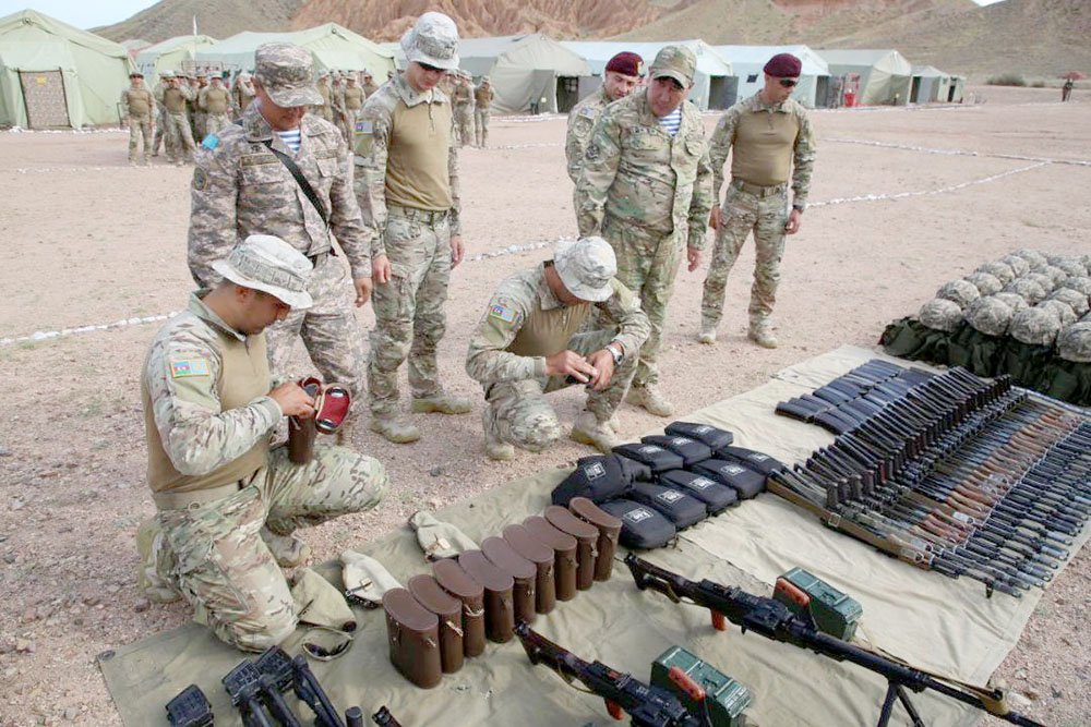 Azərbaycan və Qazaxıstan hərbçilərinin birgə təlimi başladı – FOTO - foto 1