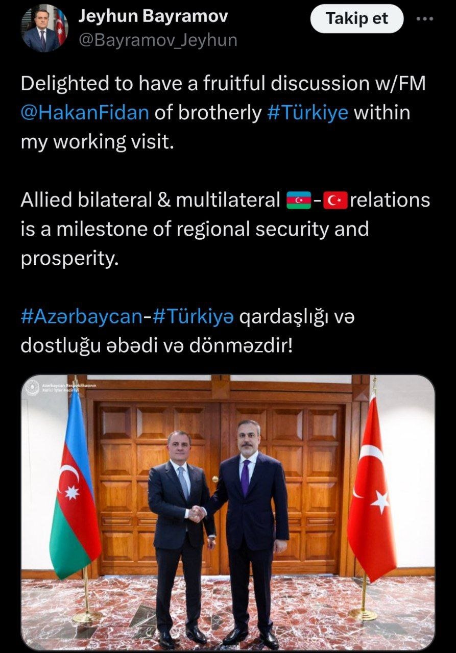 Ceyhun Bayramov: Azərbaycan-Türkiyə əlaqələri regional təhlükəsizlik və rifahın mühüm mərhələsidir” - FOTO - foto 1