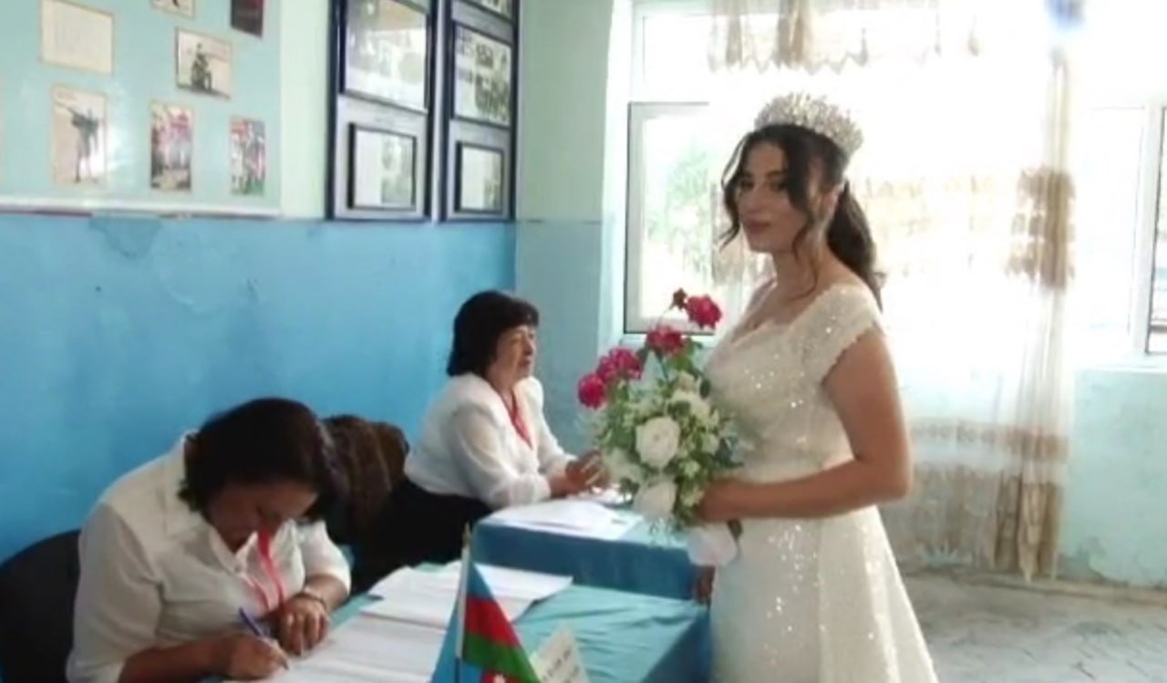 Tovuzda da bəylə gəlin səs verib - FOTO - foto 1