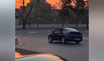 Bakıda sürücü avtoxuliqanlıq etdi - ANBAAN VİDEO