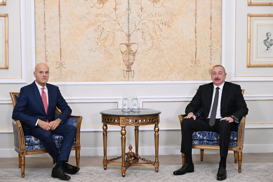 Prezident İtaliyanın &ldquo;Eni S.P.A&rdquo; şirkətinin baş icraçı direktoru ilə GÖRÜŞDÜ - FOTO/VİDEO