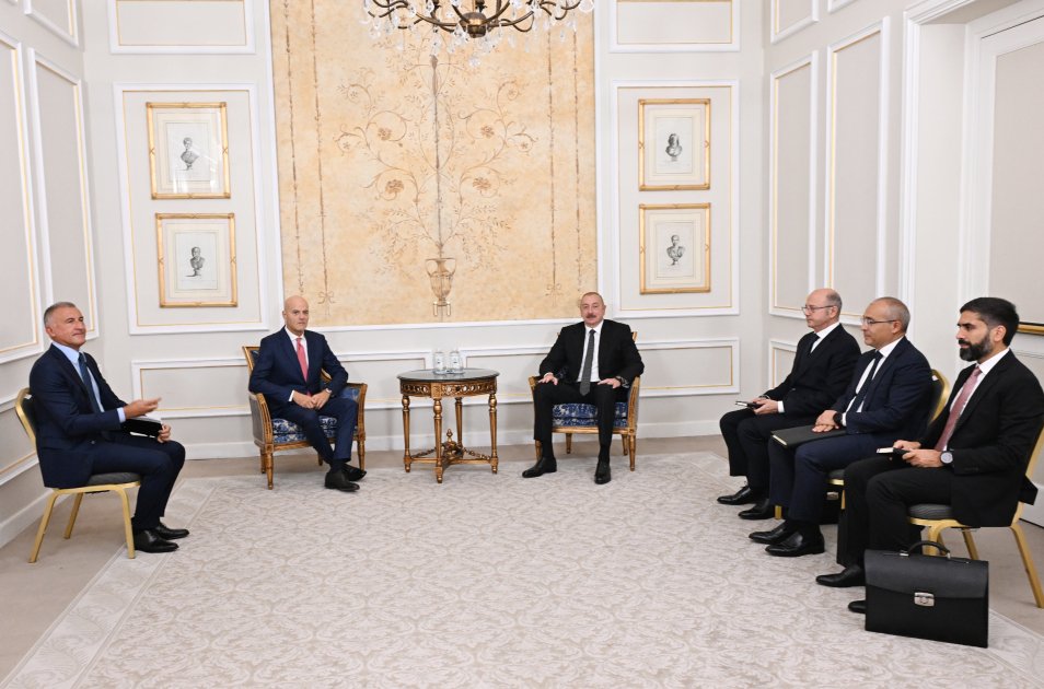 Prezident İtaliyanın “Eni S.P.A” şirkətinin baş icraçı direktoru ilə GÖRÜŞDÜ - FOTO/VİDEO - foto 1