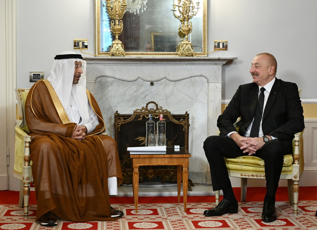 Prezident Səudiyyə Ərəbistanı Krallığının investisiya naziri ilə görüşdü &ndash; FOTO 