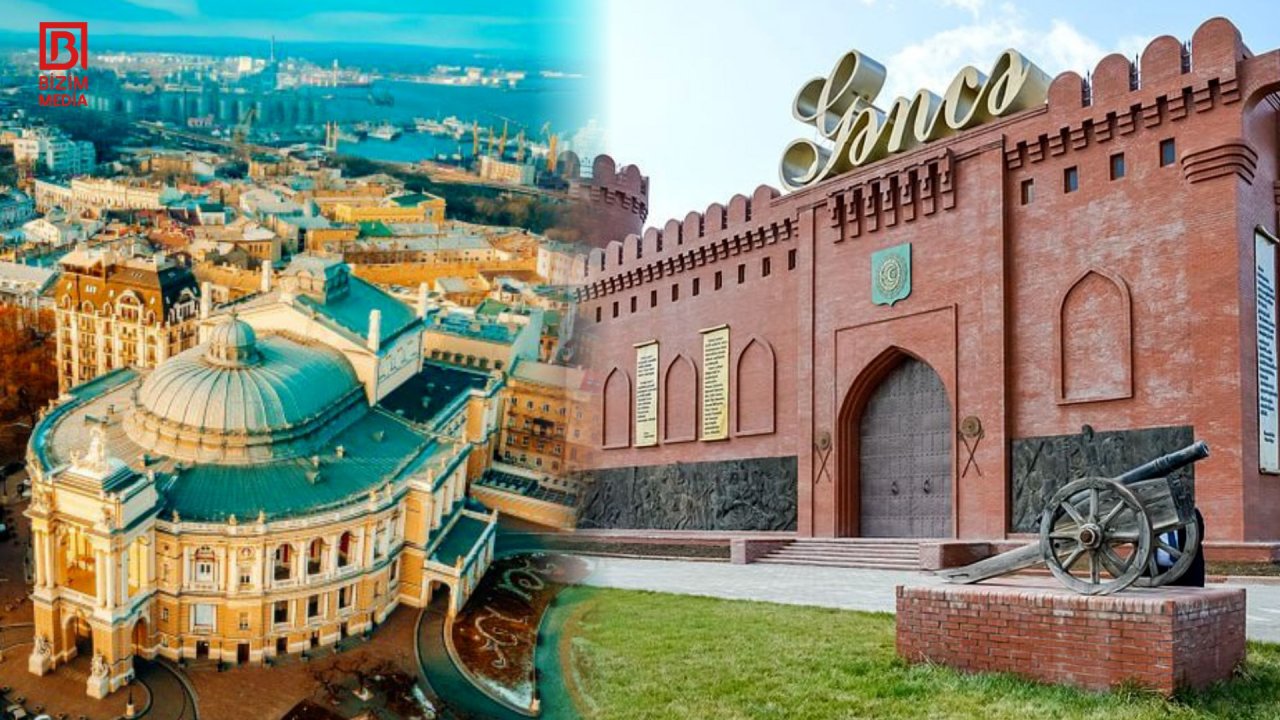 Odessada qardaşlıq JESTİ &ndash; Gəncənin adı şəhərin mərkəzində - FOTO