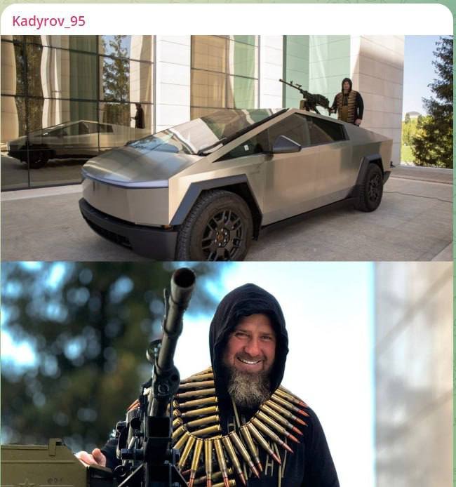 Kadırov Maskdan GİLEYLƏNDİ: “Hədiyyə etdiyi avtomobili söndürüb” - FOTO - foto 1