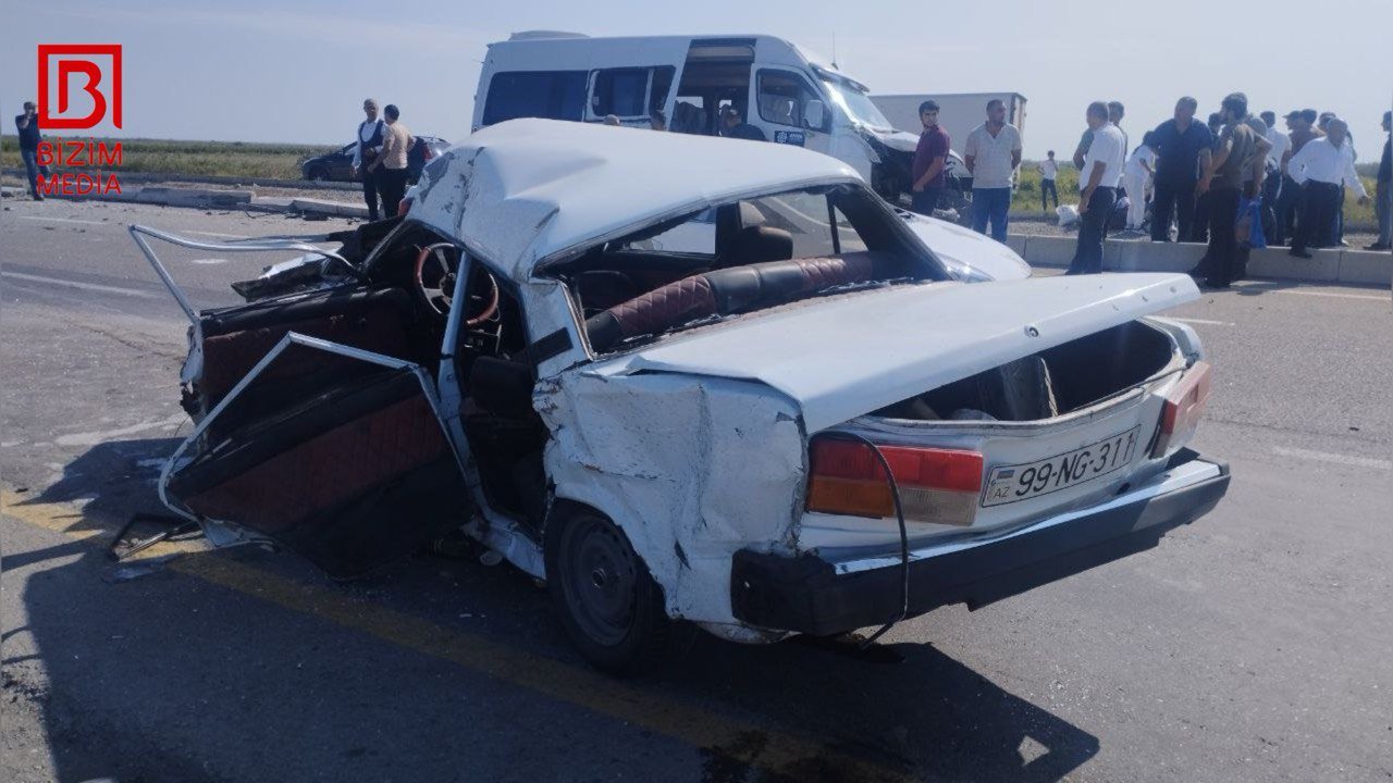 Kürdəmirdə mikroavtobus QƏZASI – Yaralananlar var – FOTO/VİDEO - foto 3