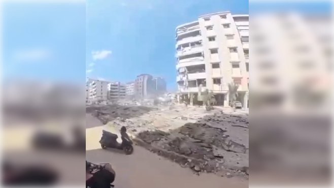 İsrailin hava hücumlarından sonra Beyrut - VİDEO