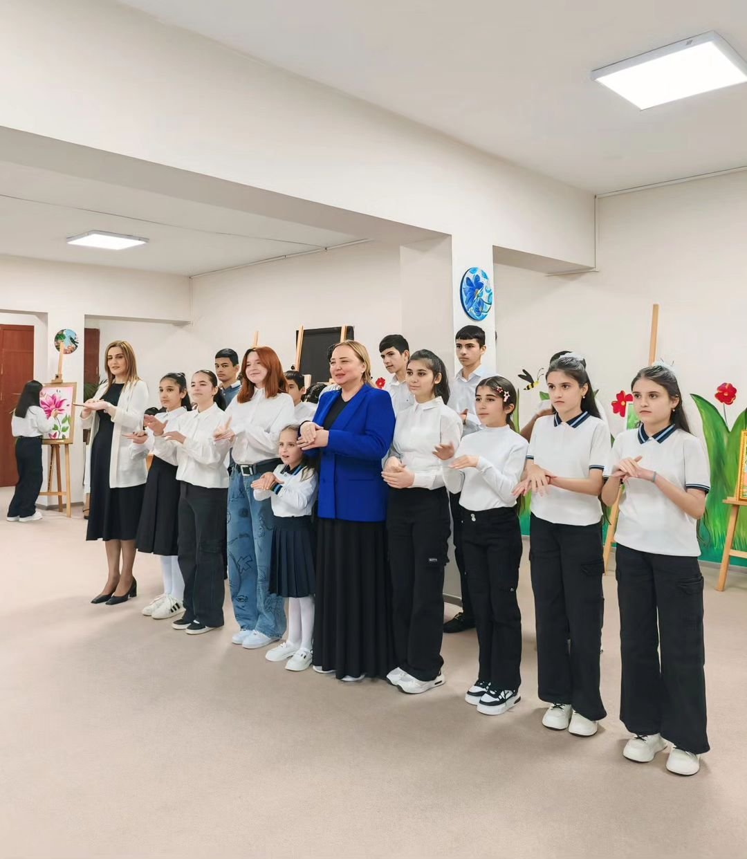 Leyla Əliyeva internat məktəbində - FOTO/VİDEO - foto 3