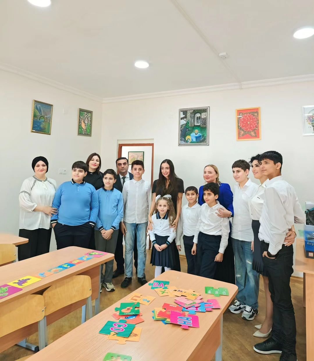 Leyla Əliyeva internat məktəbində - FOTO/VİDEO - foto 7