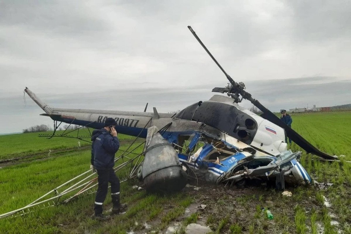 Rusiyada helikopter qəzasında ölənlərin sayı 4-ə çatıb
