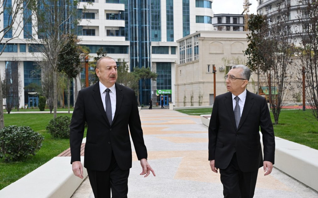 Prezident Bakıda yeni salınan parkda - FOTO/VİDEO - foto 4