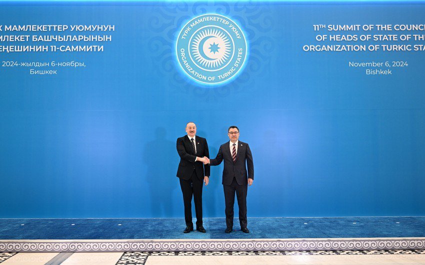 Prezident Türk Dövlətləri Təşkilatı Dövlət Başçılarının 11-ci Zirvə görüşündə - FOTO/VİDEO - foto 1