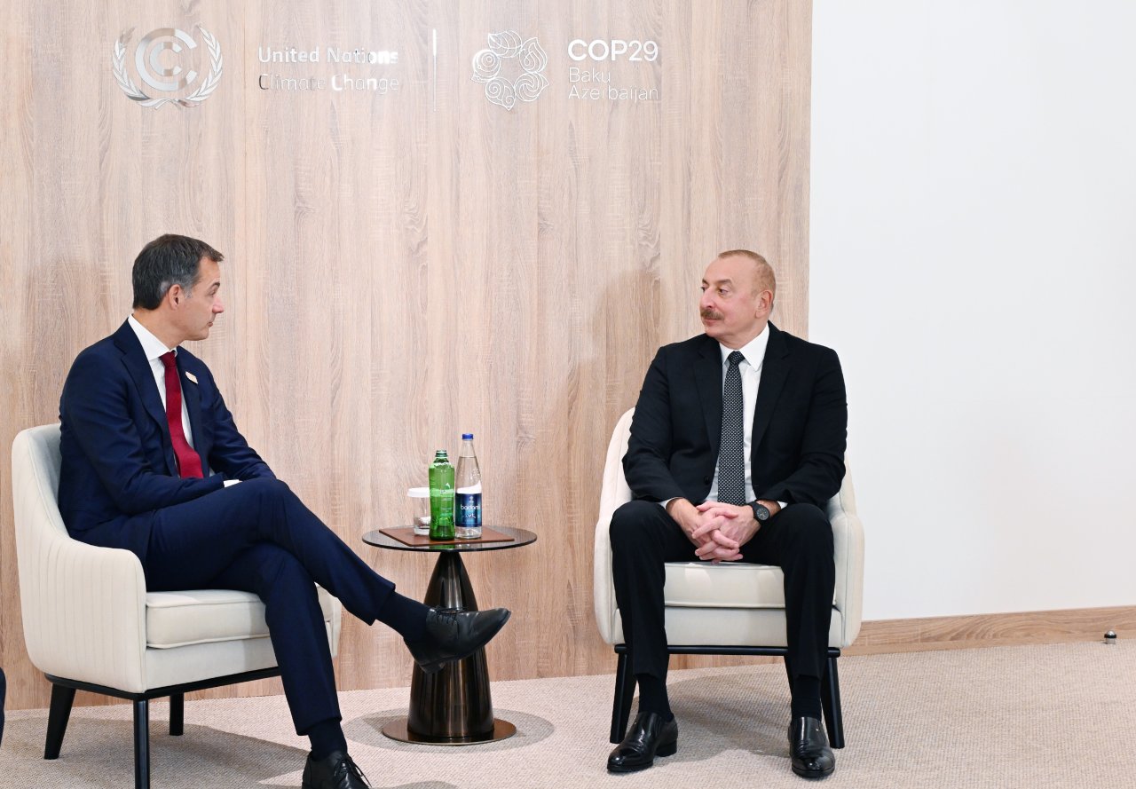 Prezident Belçikanın Baş naziri ilə GÖRÜŞDÜ &ndash; FOTO/VİDEO