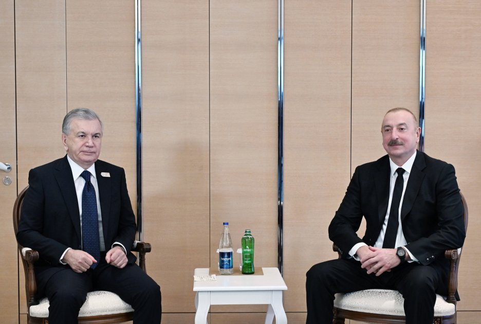 Prezident Şavkat Mirziyoyev ilə GÖRÜŞDÜ - FOTO/VİDEO - foto 1