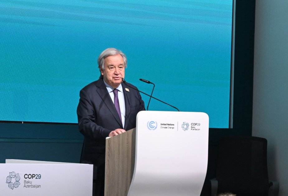Antonio Quterreşdən COP29-da əldə olunmuş razılaşma ilə bağlı AÇIQLAMA Antonio Quterreşdən COP29-da əldə olunmuş razılaşma ilə bağlı AÇIQLAMA