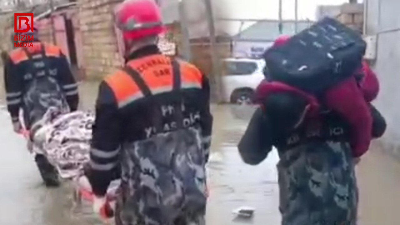 Masazırda evləri su basdı: 25 nəfər təxliyə olundu &ndash; VİDEO 
