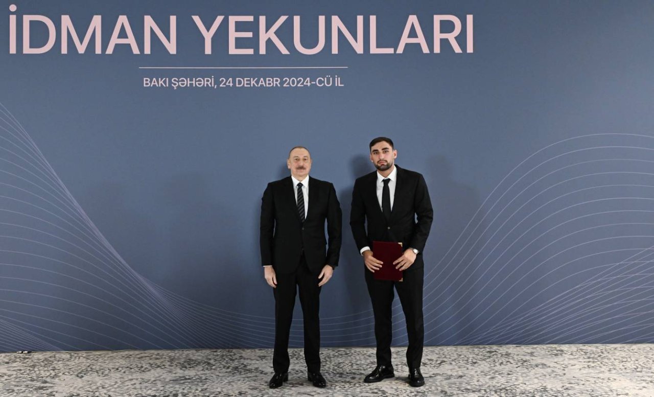İlham Əliyev idmançıları mükafatlandırdı - FOTO - foto 22
