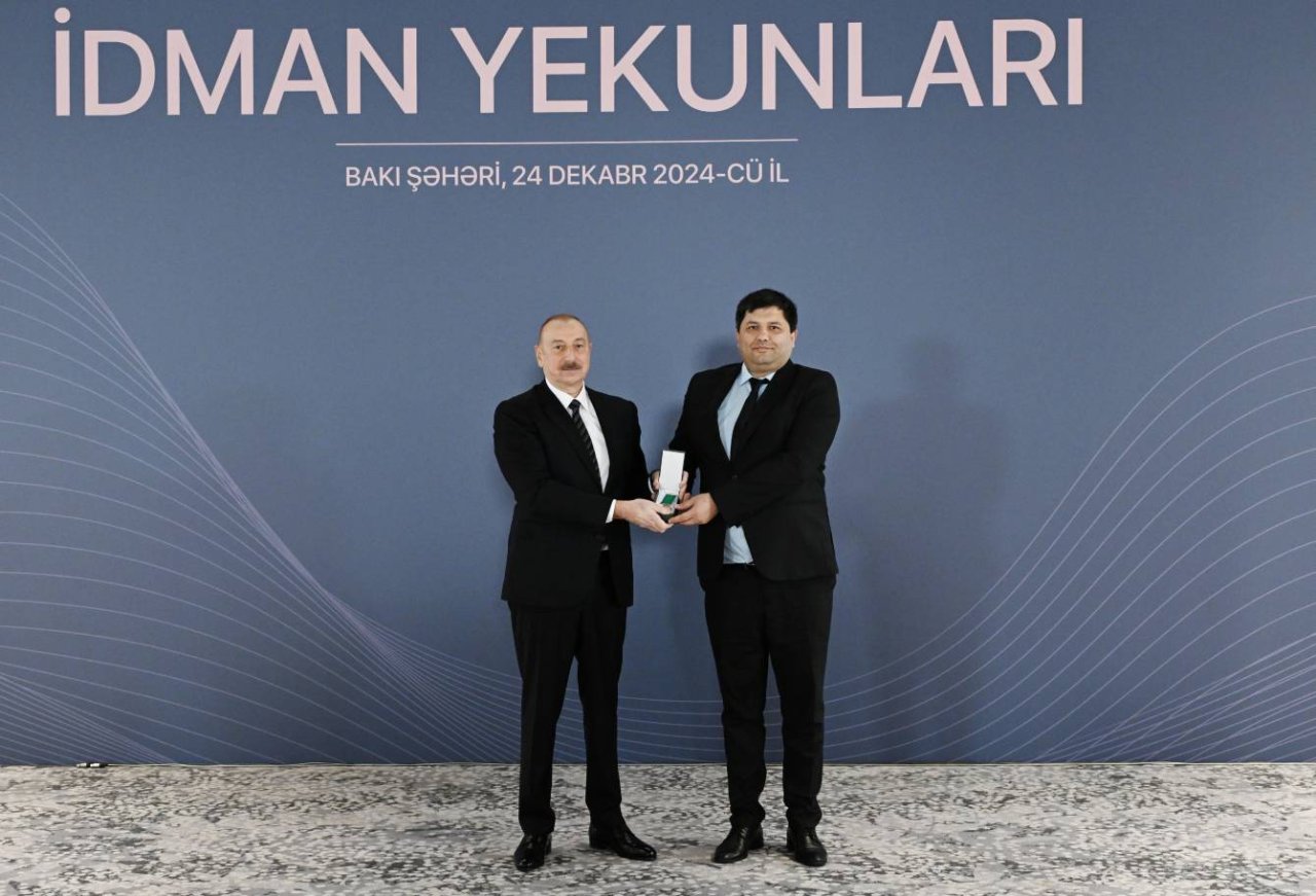 İlham Əliyev idmançıları mükafatlandırdı - FOTO - foto 12