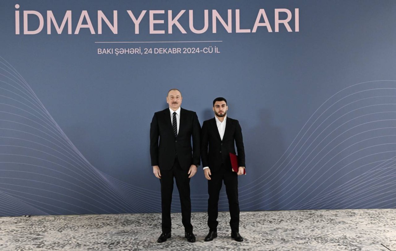 İlham Əliyev idmançıları mükafatlandırdı - FOTO - foto 28