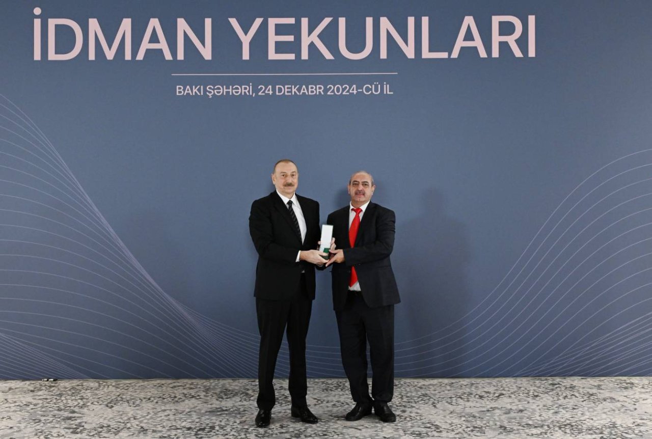 İlham Əliyev idmançıları mükafatlandırdı - FOTO - foto 15