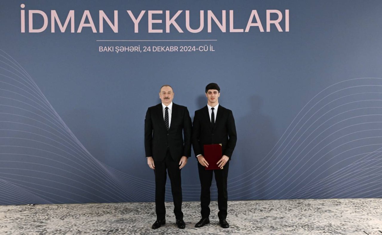 İlham Əliyev idmançıları mükafatlandırdı - FOTO - foto 27