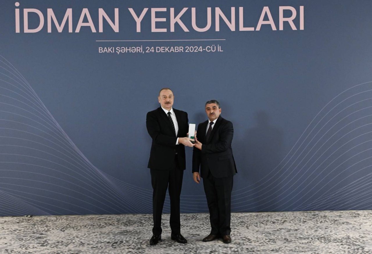 İlham Əliyev idmançıları mükafatlandırdı - FOTO - foto 11