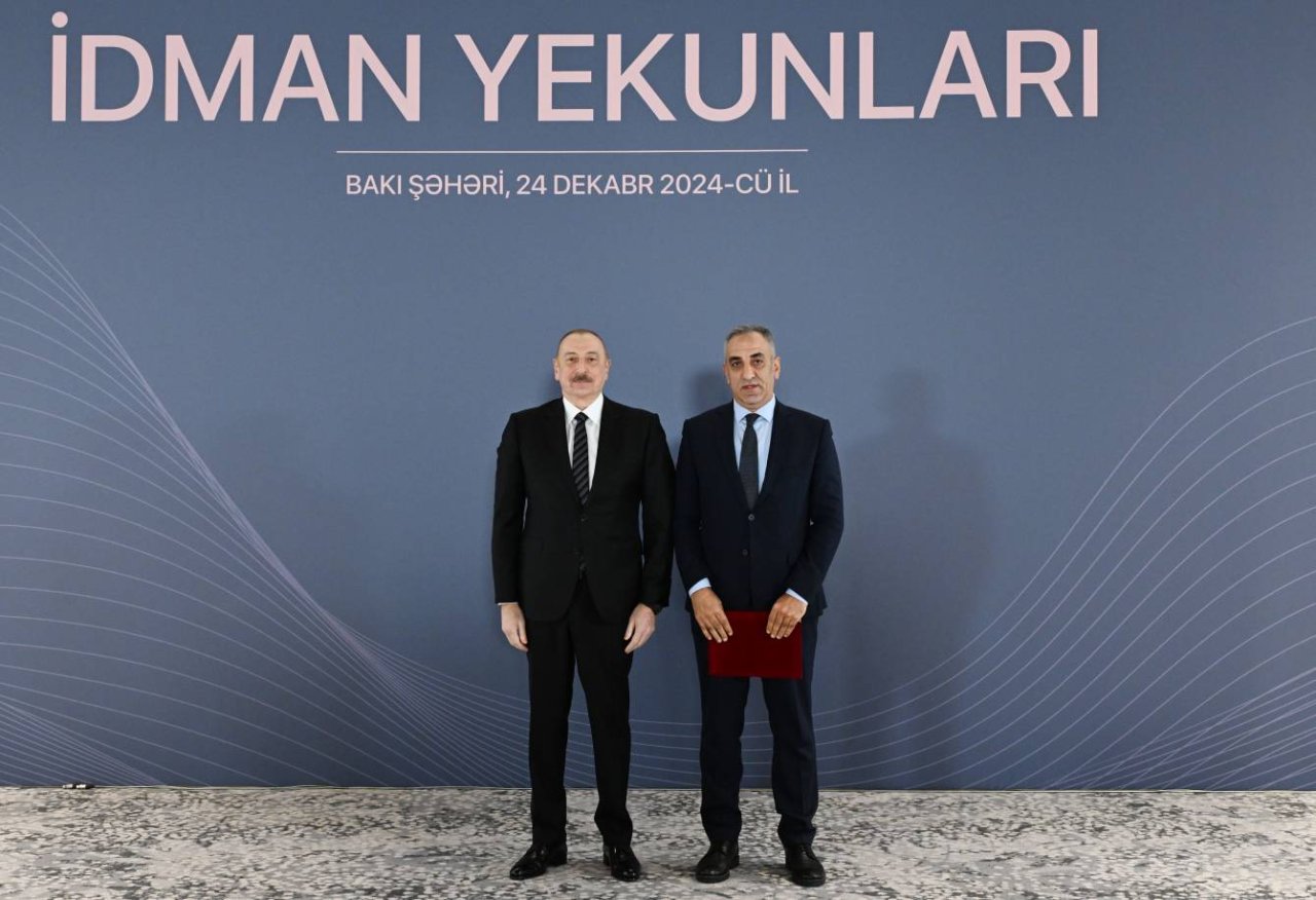 İlham Əliyev idmançıları mükafatlandırdı - FOTO - foto 18