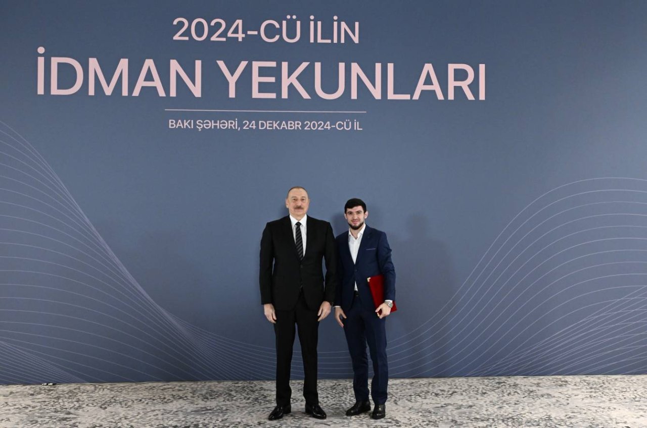 İlham Əliyev idmançıları mükafatlandırdı - FOTO - foto 21