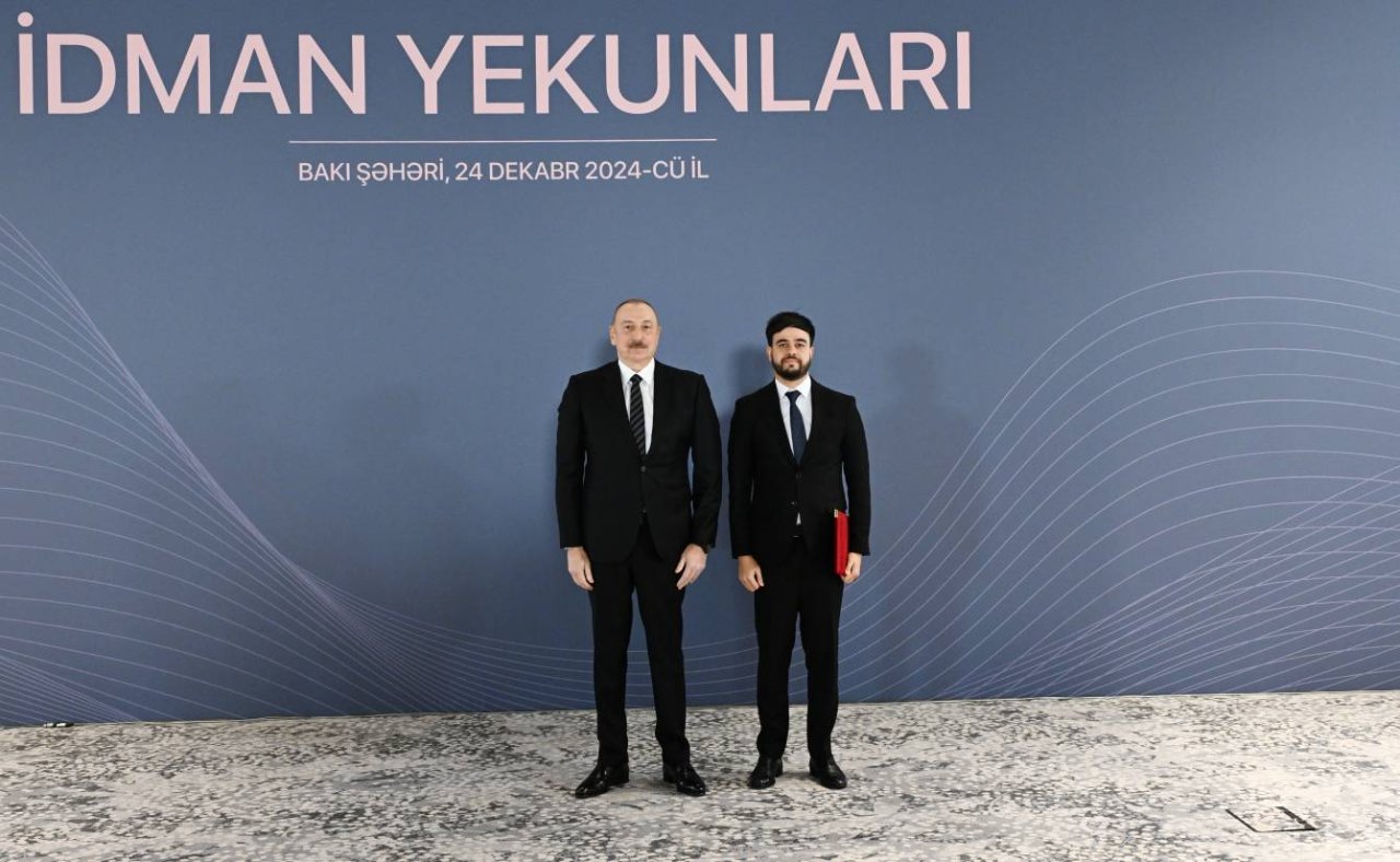 İlham Əliyev idmançıları mükafatlandırdı - FOTO - foto 25