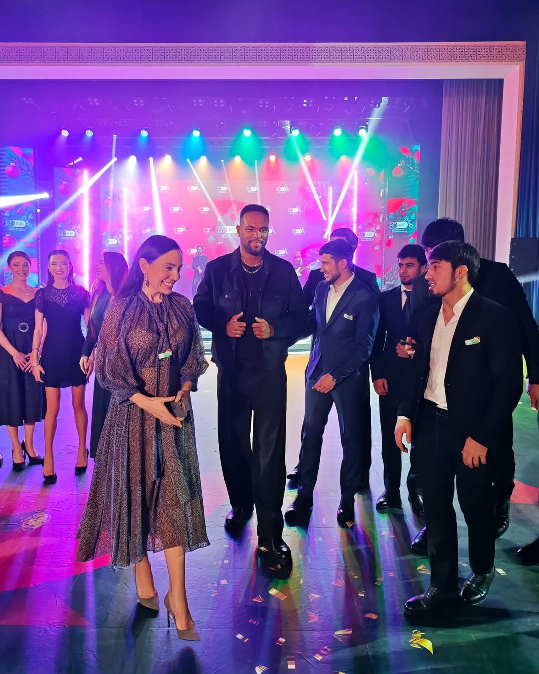 Leyla və Arzu Əliyevalar ilin idman yekunları ilə bağlı qala mərasimində - FOTO - foto 1