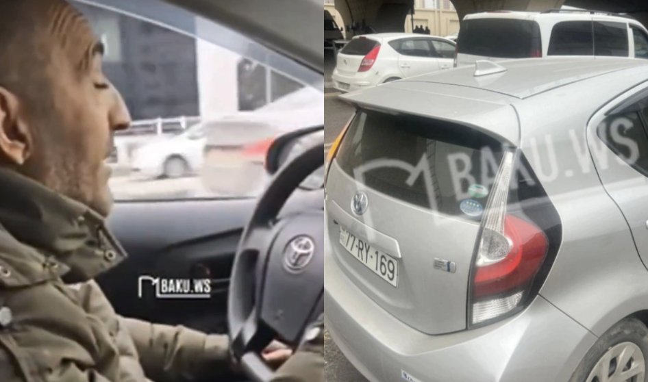 Bakıda taksi sürücüsündən qeyri-adekvat davranış - Maşını gözüyumulu sürdü - VİDEO Bakıda taksi sürücüsündən qeyri-adekvat davranış - Maşını gözüyumulu sürdü - VİDEO