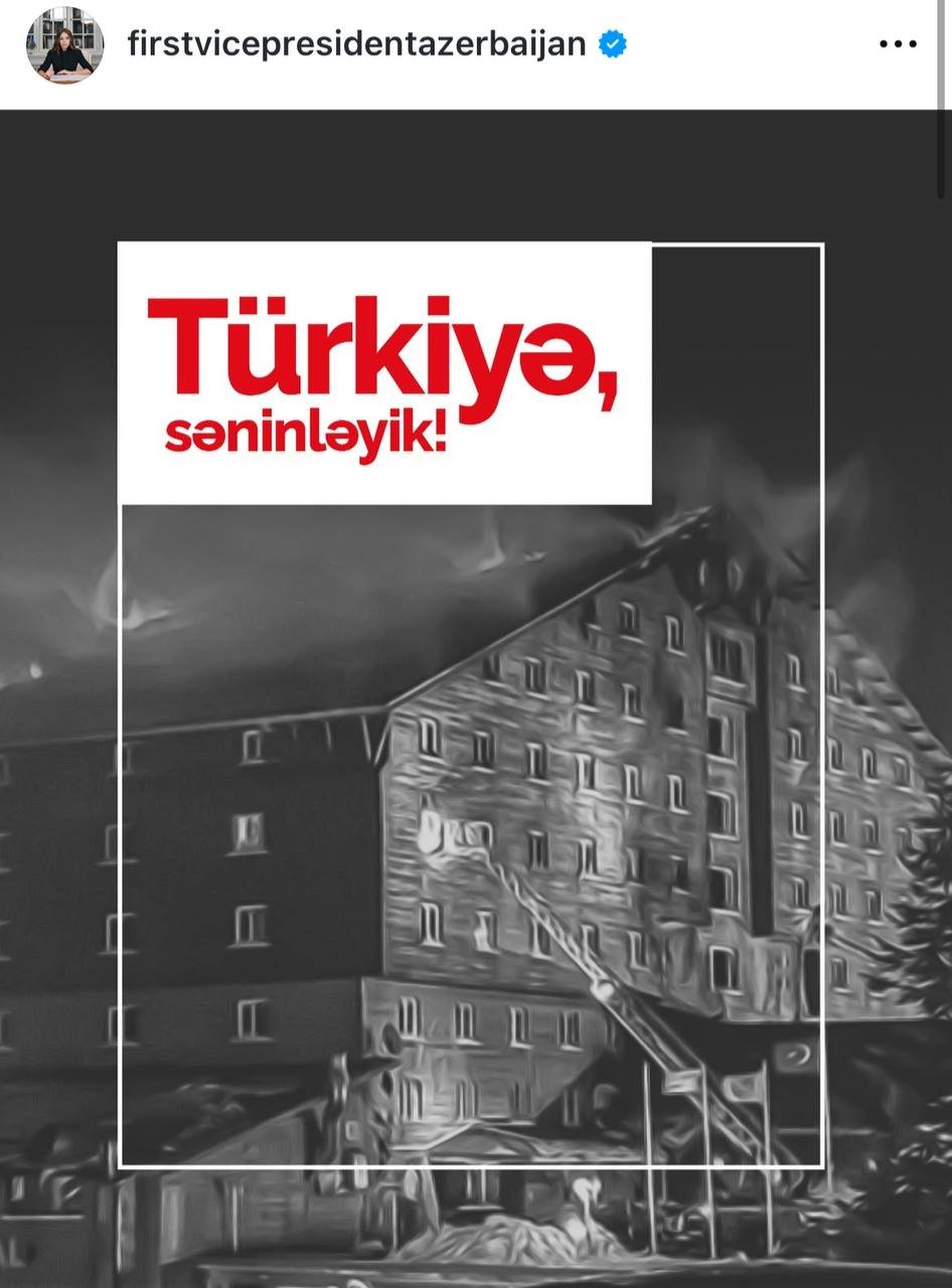 Mehriban Əliyeva Türkiyəyə başsağlığı verdi - FOTO - foto 1