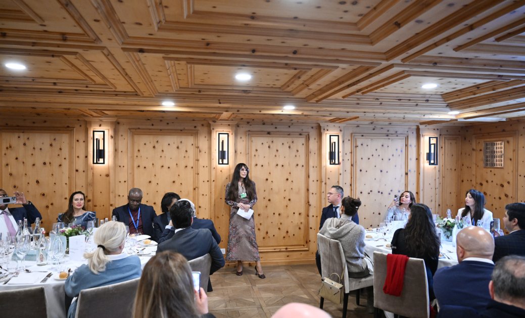 Leyla Əliyeva Davos Dünya İqtisadi Forumu çərçivəsində keçirilən tədbirdə İŞTİRAK ETDİ - FOTO - foto 4
