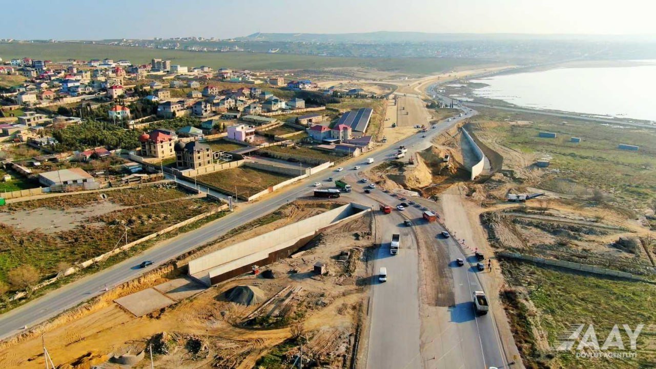 Yeni yolun tikintisindən GÖRÜNTÜLƏR - FOTO/VİDEO - foto 2