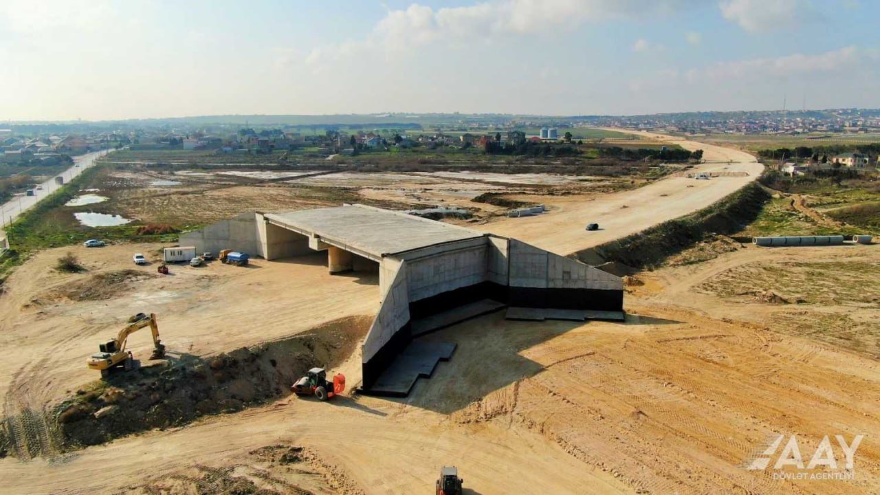 Yeni yolun tikintisindən GÖRÜNTÜLƏR - FOTO/VİDEO - foto 3