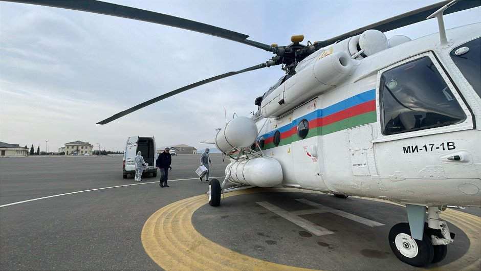 FHN təcili helikopterlərini havaya qaldırdı: Balakənə doğru uçurlar &ndash; FOTO/VİDEO