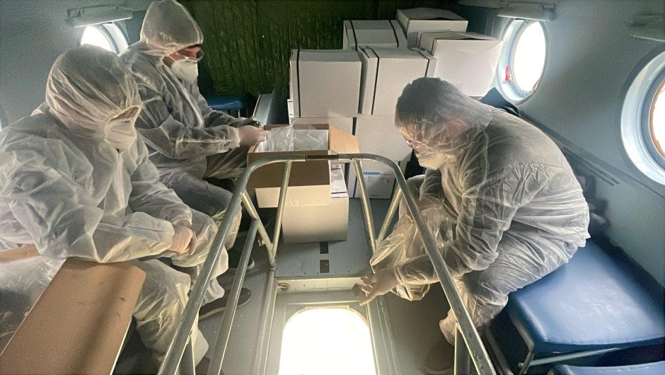FHN təcili helikopterlərini havaya qaldırdı: Balakənə doğru uçurlar – FOTO/VİDEO - foto 2